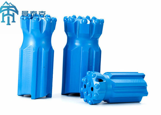 89mm azuis retraem o bocado de botão T51, ferramentas de perfuração de Dth da rocha do centro da gota