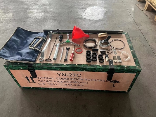 Máquina de perfuração pneumática para mineração pedreira YN27C equipamento a gasolina