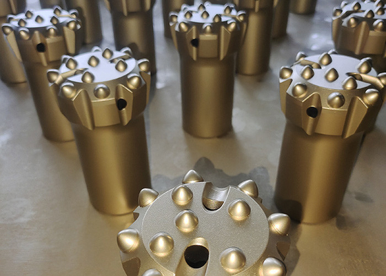 R32 76mm 45CrNi Bits de botão de linha com 13 carbidos para ferramentas de perfuração de martelo superior