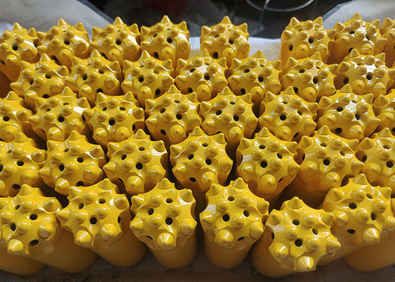 R32 76mm 45CrNi Bits de botão de linha com 13 carbidos para ferramentas de perfuração de martelo superior