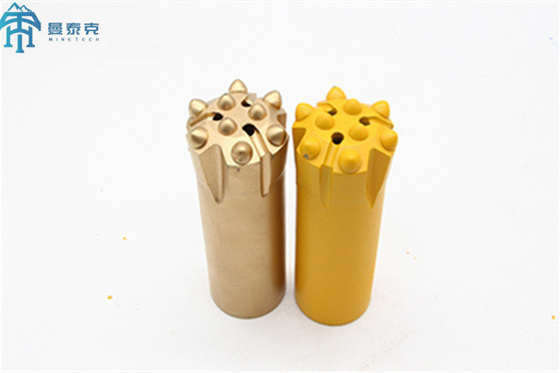 Linha mordida perfuração do carboneto de tungstênio da rocha do botão R32 51mm