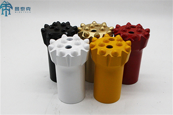 A perfuração superior da rocha do botão da linha do martelo mordeu T38 76mm normais
