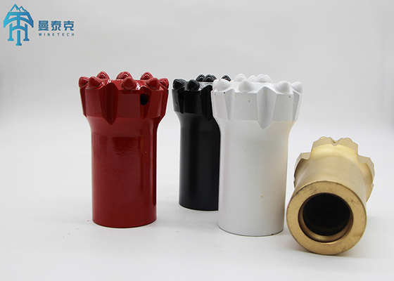 Botão de mineração da linha do bocado de perfuração T45 da rocha do carboneto 64mm
