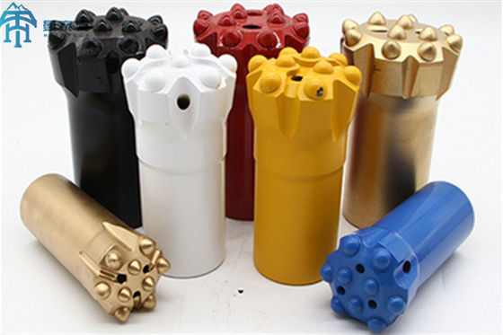 Forrador de buracos longos com botão de retração T38 com rosca 76 mm